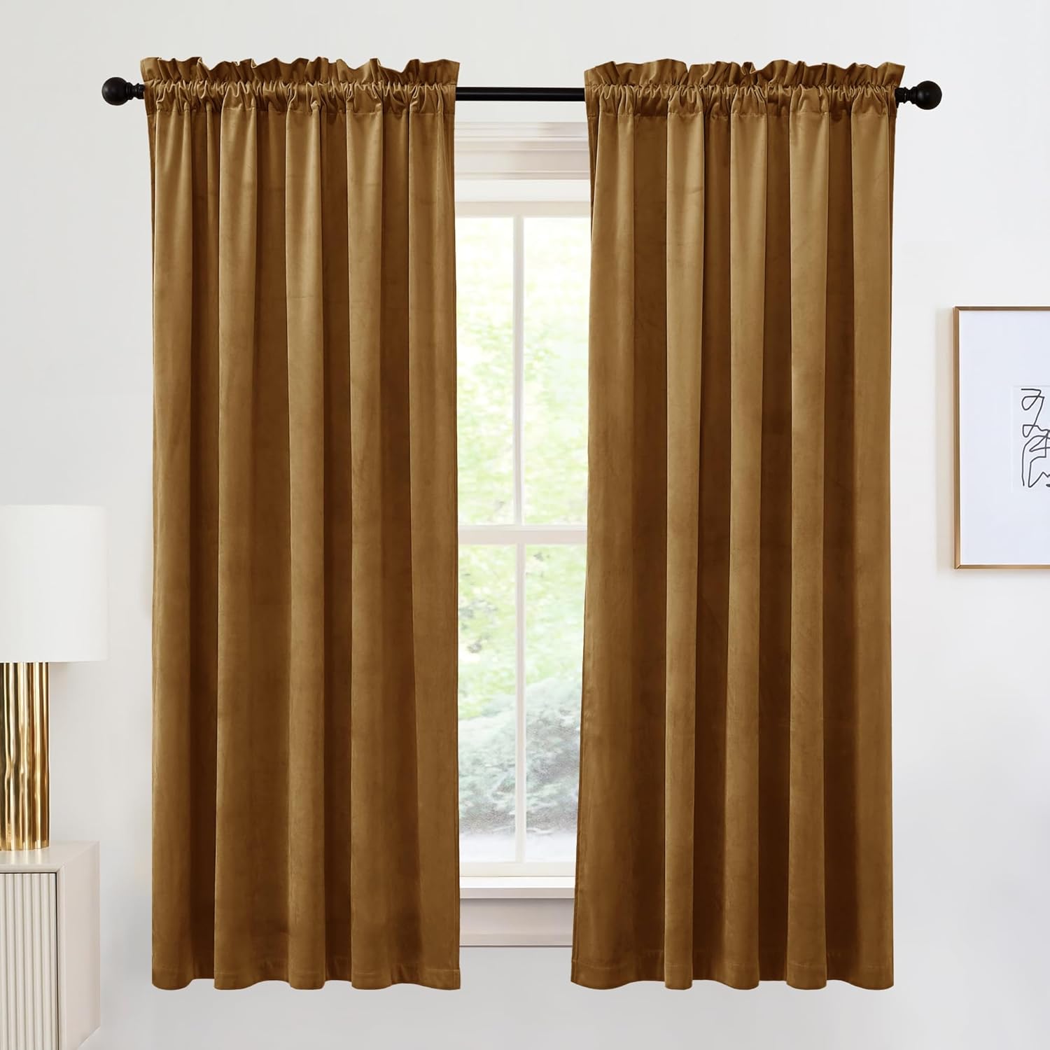 RYB HOME Super Luxury Velvet Curtains for Elegant Spaces