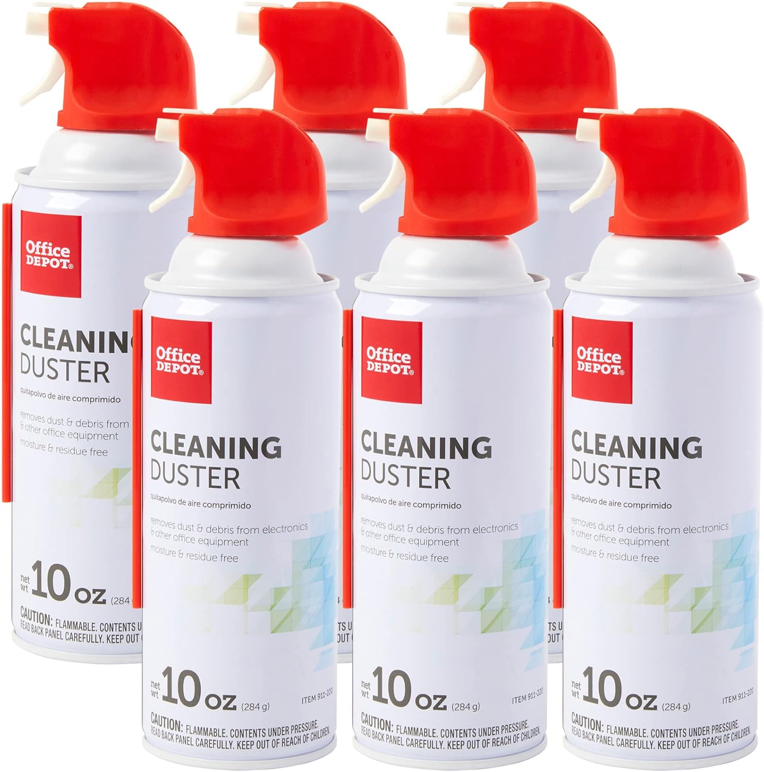 Office Depot 10 Oz. Cleaning Duster, Pack Of 6 - Dust-free Efficiency