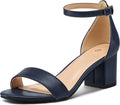 Women's Chunky Low Heels Open Toe Block Heeled Ankle Strap Pump add