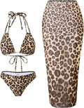ZAFUL Women's Three-Piece Floral Bikini Set for Beach Days