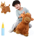 Bouncy Bull Hopping Toy - Soft Plush Inflatable Hopper for Toddlers