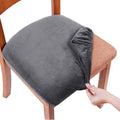 Velvet Dining Chair Covers Set of 6 by Smiry for Elegant Protection
