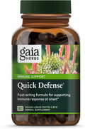 Gaia Herbs Quick Defense Fast-Acting Immune Support - 80 Caps