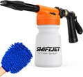 Car Wash Foam Gun with Microfiber Mitt - Fast, Gentle Foam Cleaning