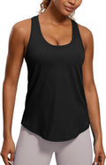 CRZ YOGA Pima Cotton Racerback Workout Tank - Soft, Lightweight