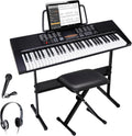 ZENY 61-Key Portable Electric Keyboard Piano - Complete Starter Kit