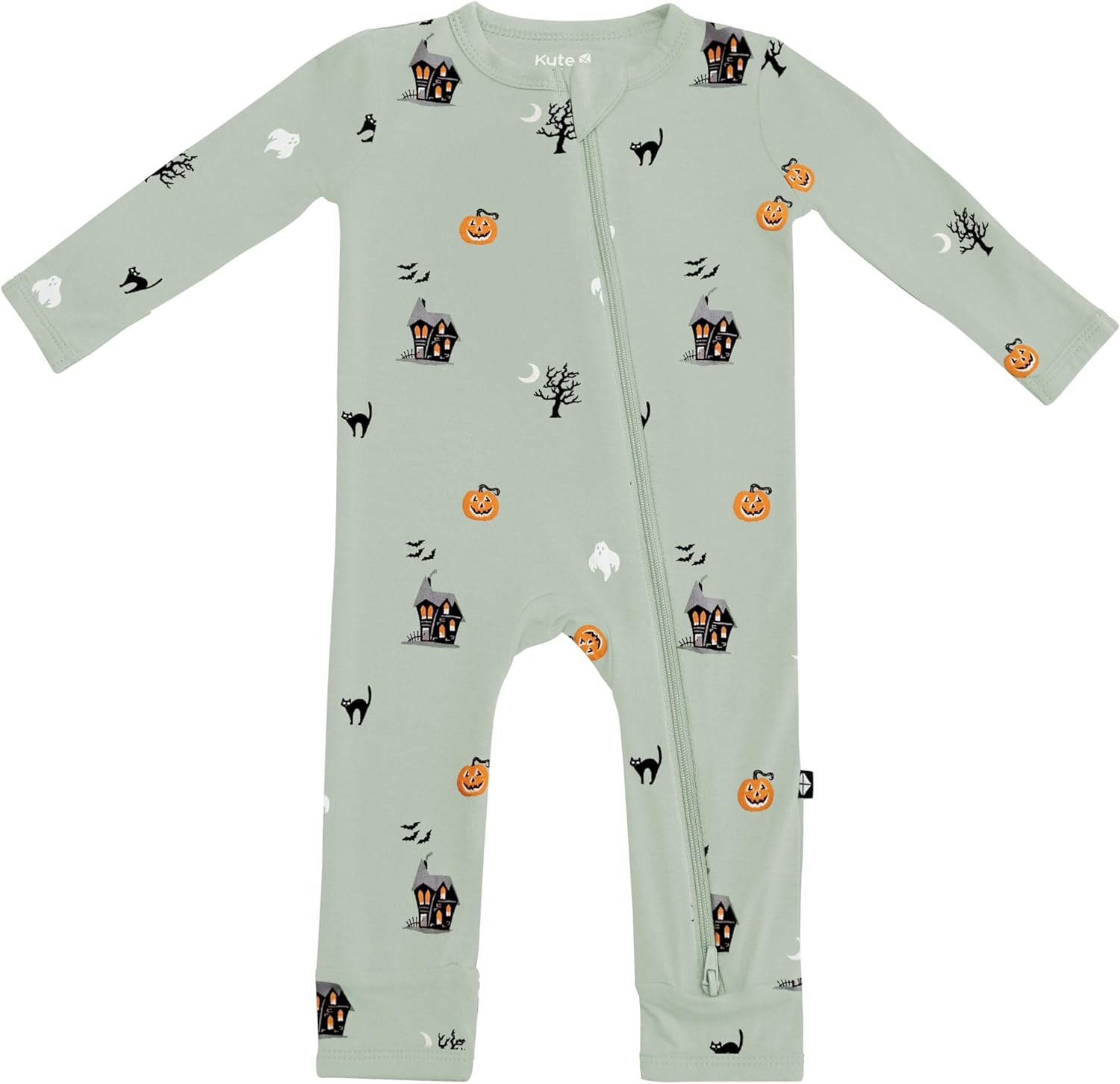 KYTE BABY Unisex Bamboo Zippered Rompers for Infants 0-24 Months