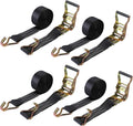 4PACK Ratchet Straps Heavy Duty 2 x 20ft Tie-Downs - Strong Cargo