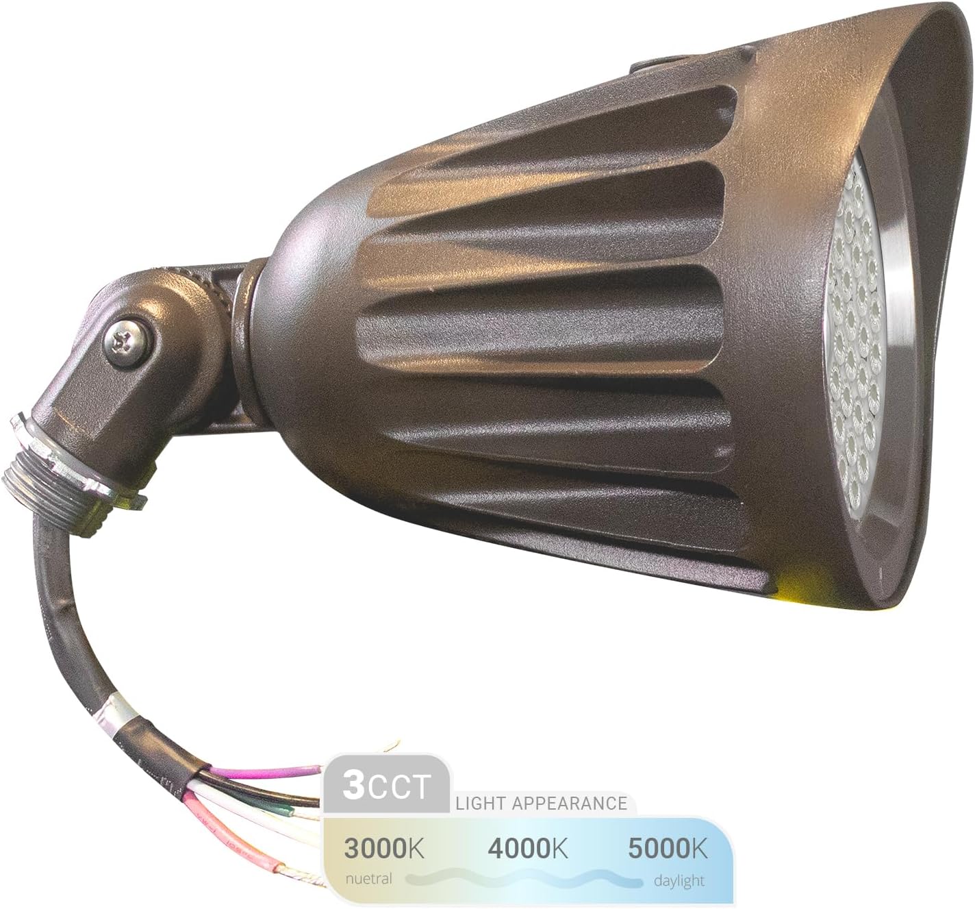 NUWATT 25W Bullet LED Spot Lights for Bright Outdoor Lighting