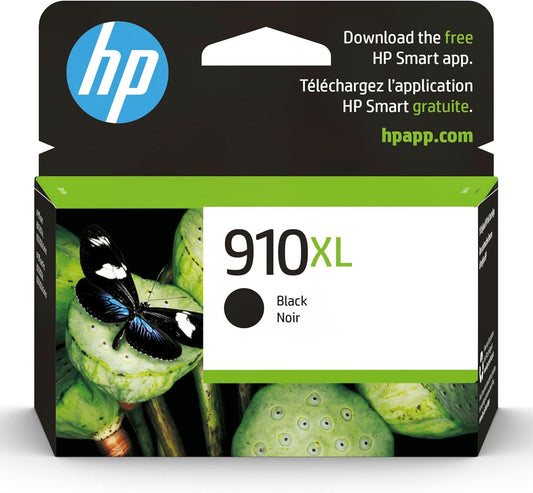 HP 910XL Black High-Yield Ink for Enhanced Office Printing