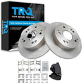 TRQ Rear Brake Pad & Rotor Kit Compatible with 1997-2006 Integras