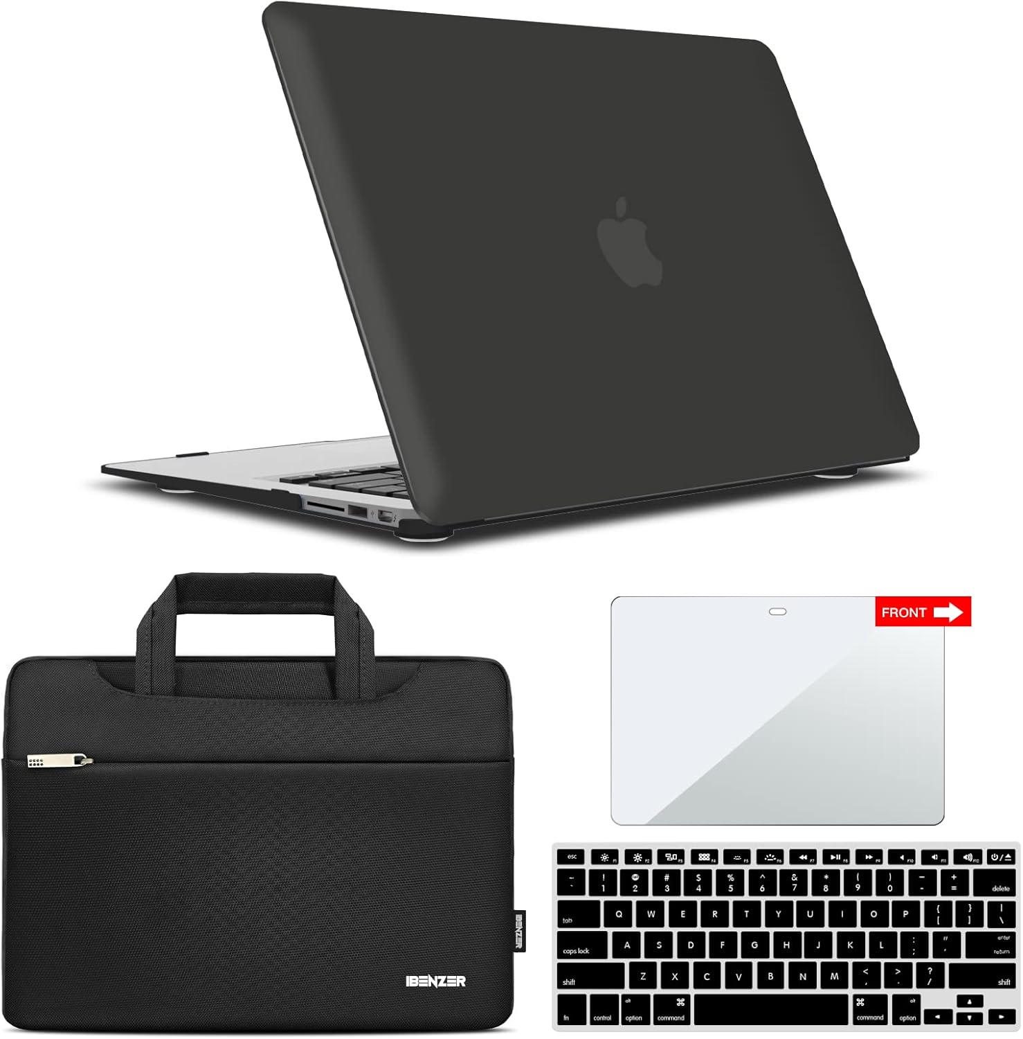 IBENZER MacBook Air 13 Inch Case with Keyboard Cover & Bag