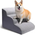 CiWiVOKi 3 Tier Dog Ramp for Couch - Extra Wide Foam Pet Stairs