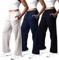 3 Pack Sweatpants Women Wide Leg Sweatpants - Cozy Fleece Fit
