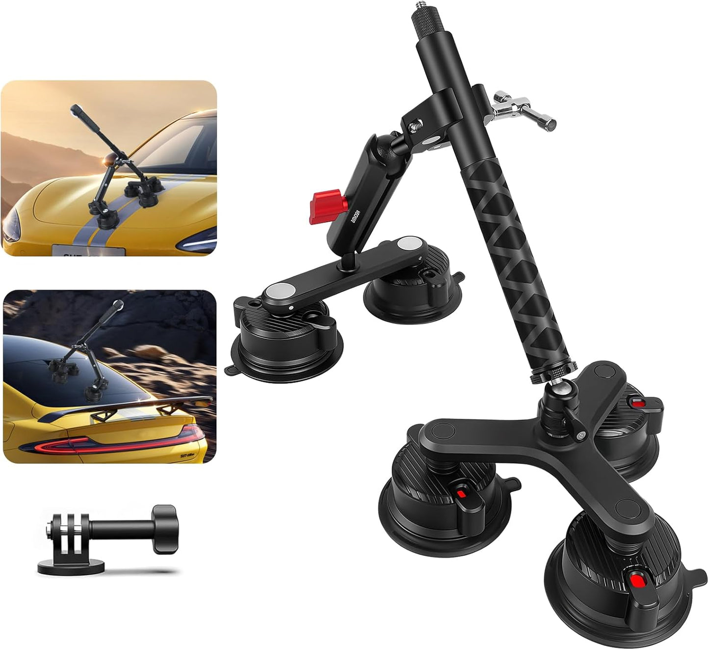 Versatile Camera Suction Cup Car Mount Kit for Creative Shots