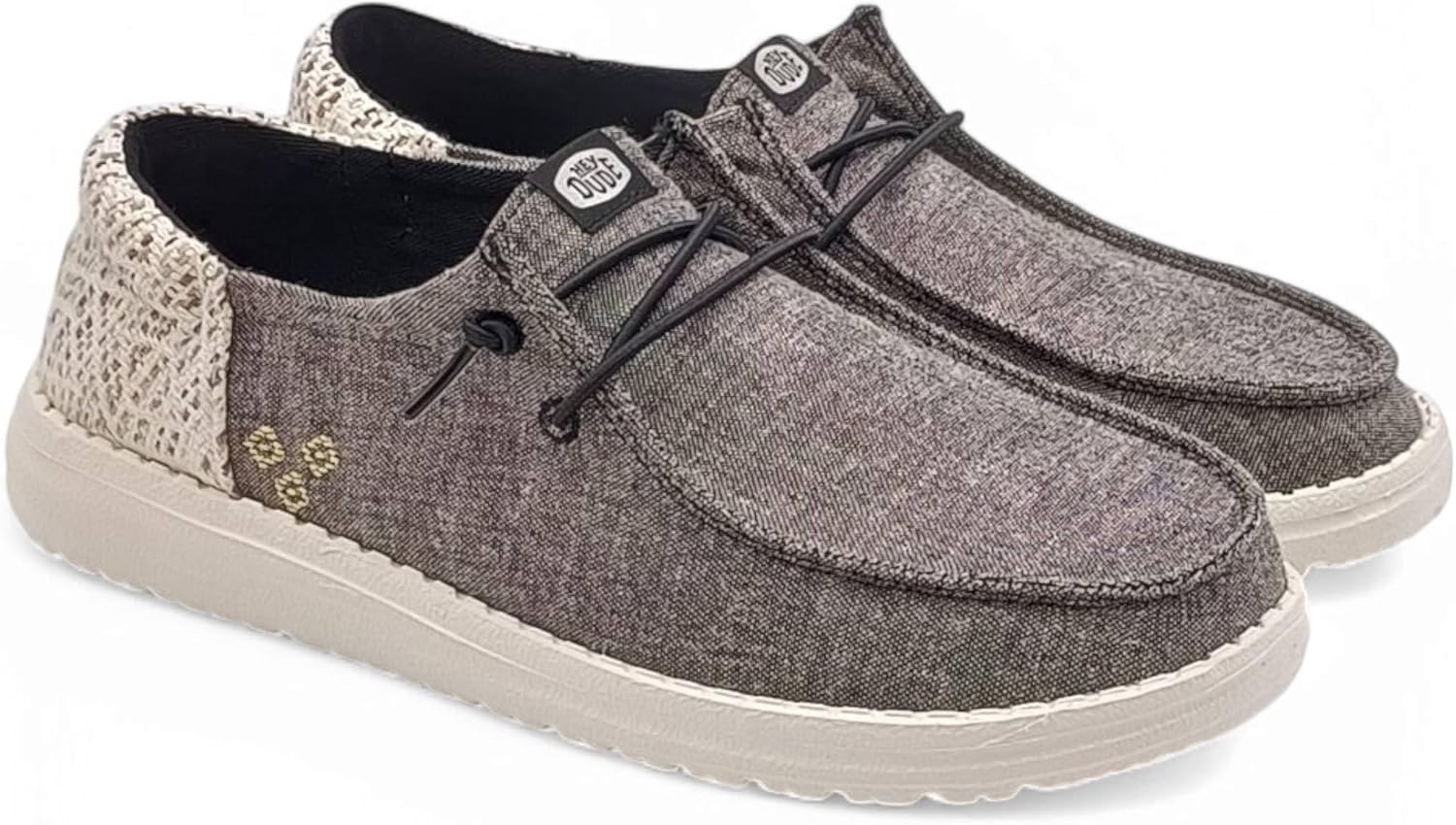 HEYDUDE Women's Wendy Canvas Slip-on Loafers for Comfort