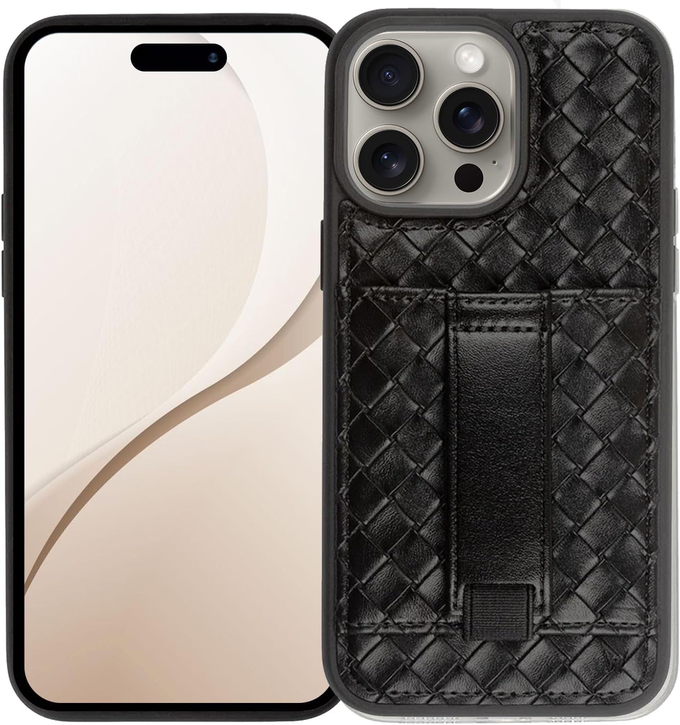 Stylish iPhone 12 Pro Max Case with Card Holder and Kickstand