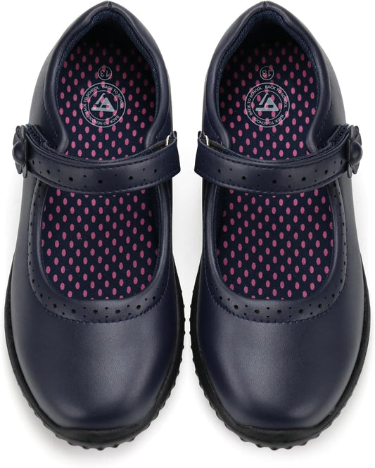 JABASIC Girl's Mary Jane School Uniform Shoes for Comfort