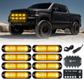 Xprite Amber 12 LED Surface Mount Strobe Lights Kit - Compact Warning