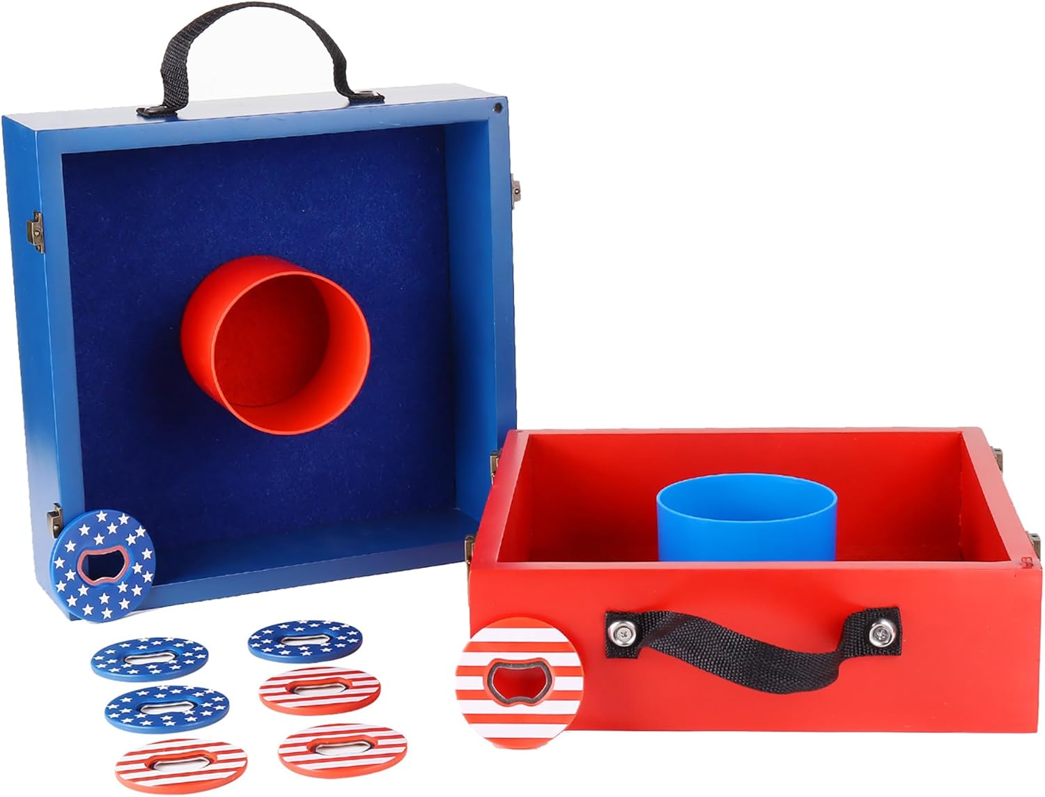 Premium Wood Washer Toss Game Set for Family Fun Outdoors