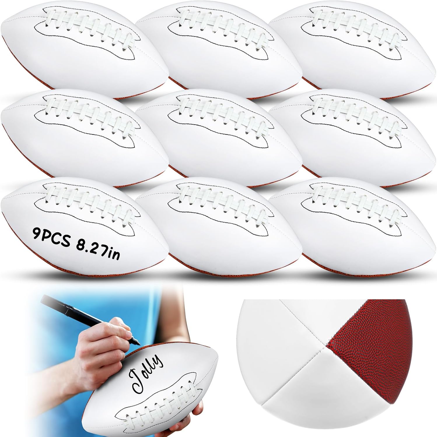 Jenaai 8.27in Autograph Football for Customized Signatures