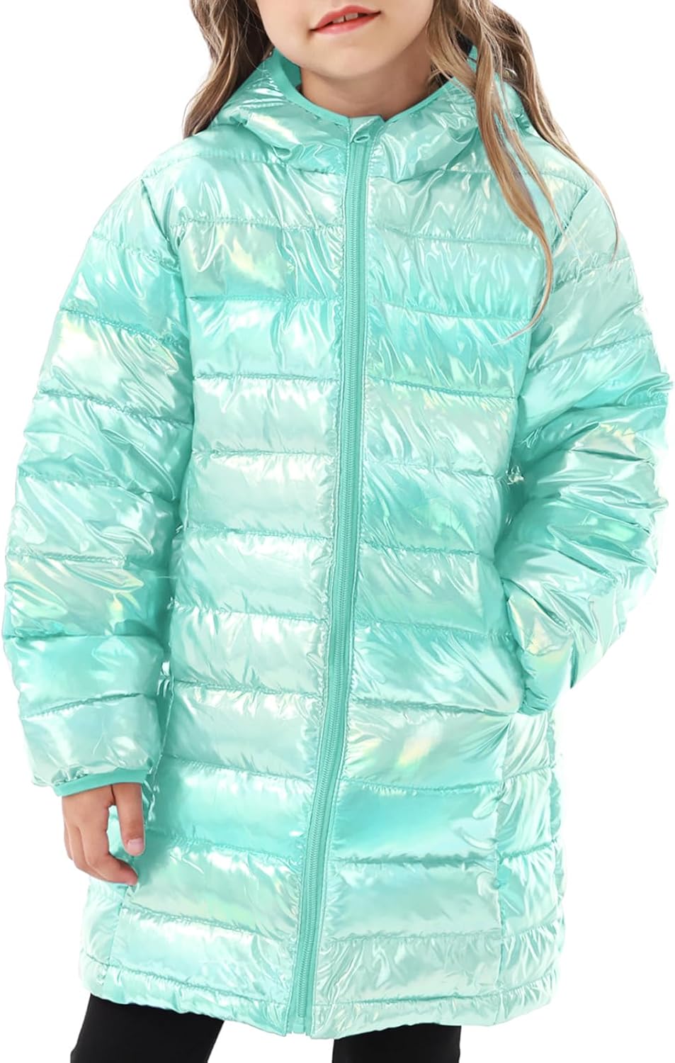 Cutemile Girls Winter Jacket Long Puffer Coat for 6-12 Years