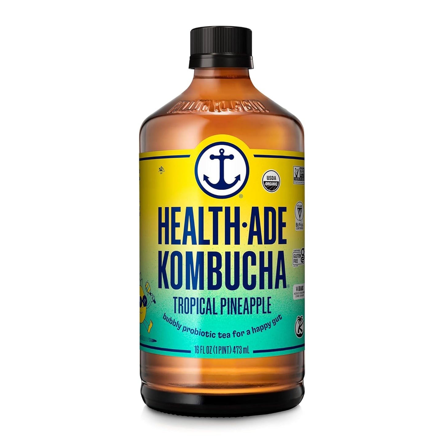 Health-Ade Kombucha Tea Organic Drink for Gut Health Support