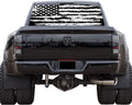 GRAPHIX EXPRESS Truck Back Window Graphics - Black White Flag Decal