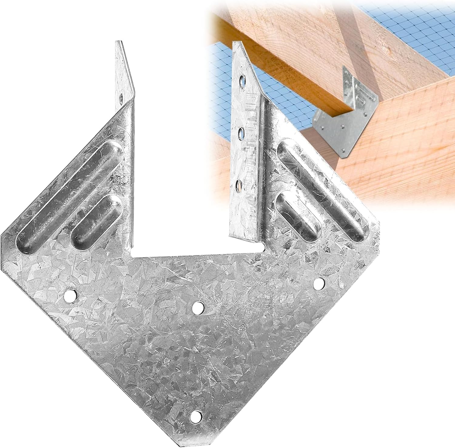 30 Pack 16-Gauge Hurricane Ties for Rafter, Heavy Duty Straps