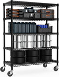 Garage Shelving 5 Tier Industrial Metal Shelving Unit - Heavy Duty