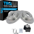 TRQ Rear Brake Pad & Rotor Kit Semi-Metallic Compatible with Chrysler