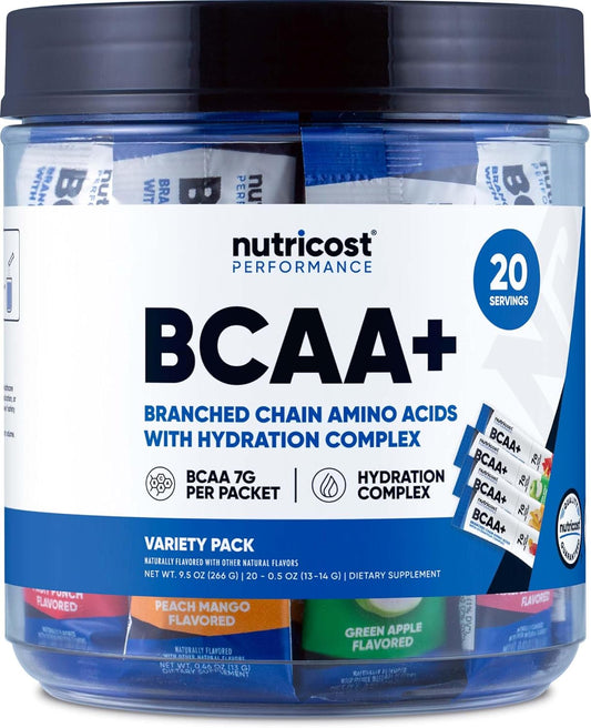 Nutricost BCAA+ Hydration Variety Pack for Active Lifestyles