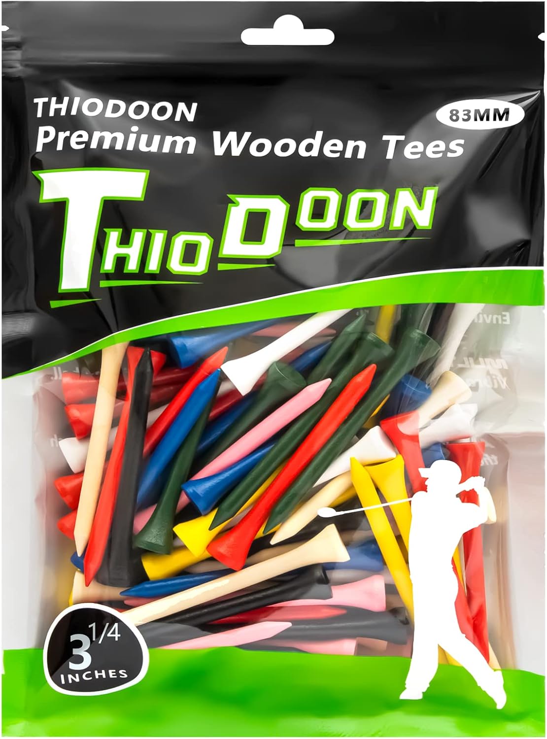 THIODOON Professional Golf Tees: Reduce Spin & Friction