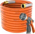 Garden Water Hose 75 ft x 5/8 in Heavy Duty - Flexible, Kink-Resistant