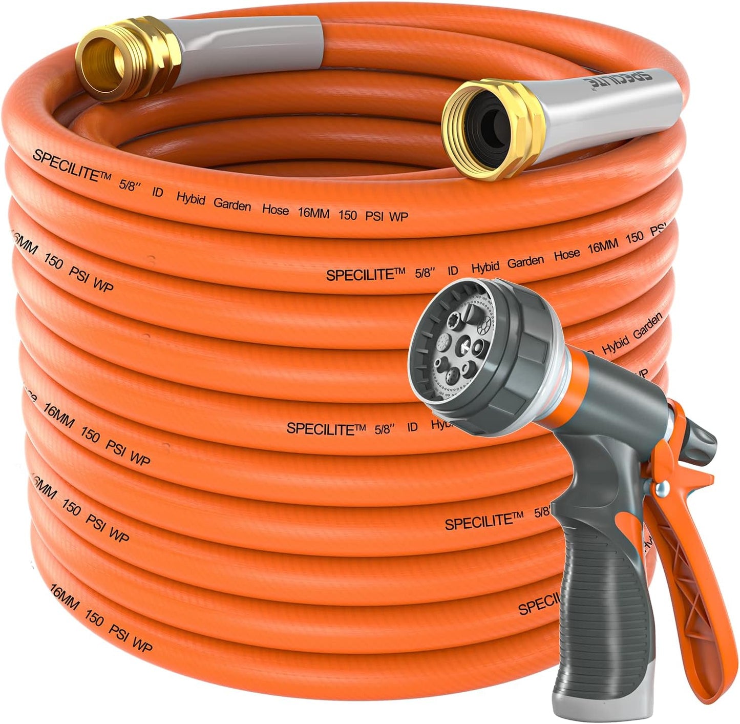 SPECILITE 75 ft Heavy Duty Garden Water Hose for All-Weather Use