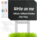 24x16 in Waterproof Corrugated Plastic Yard Signs 10 Pack - Blank