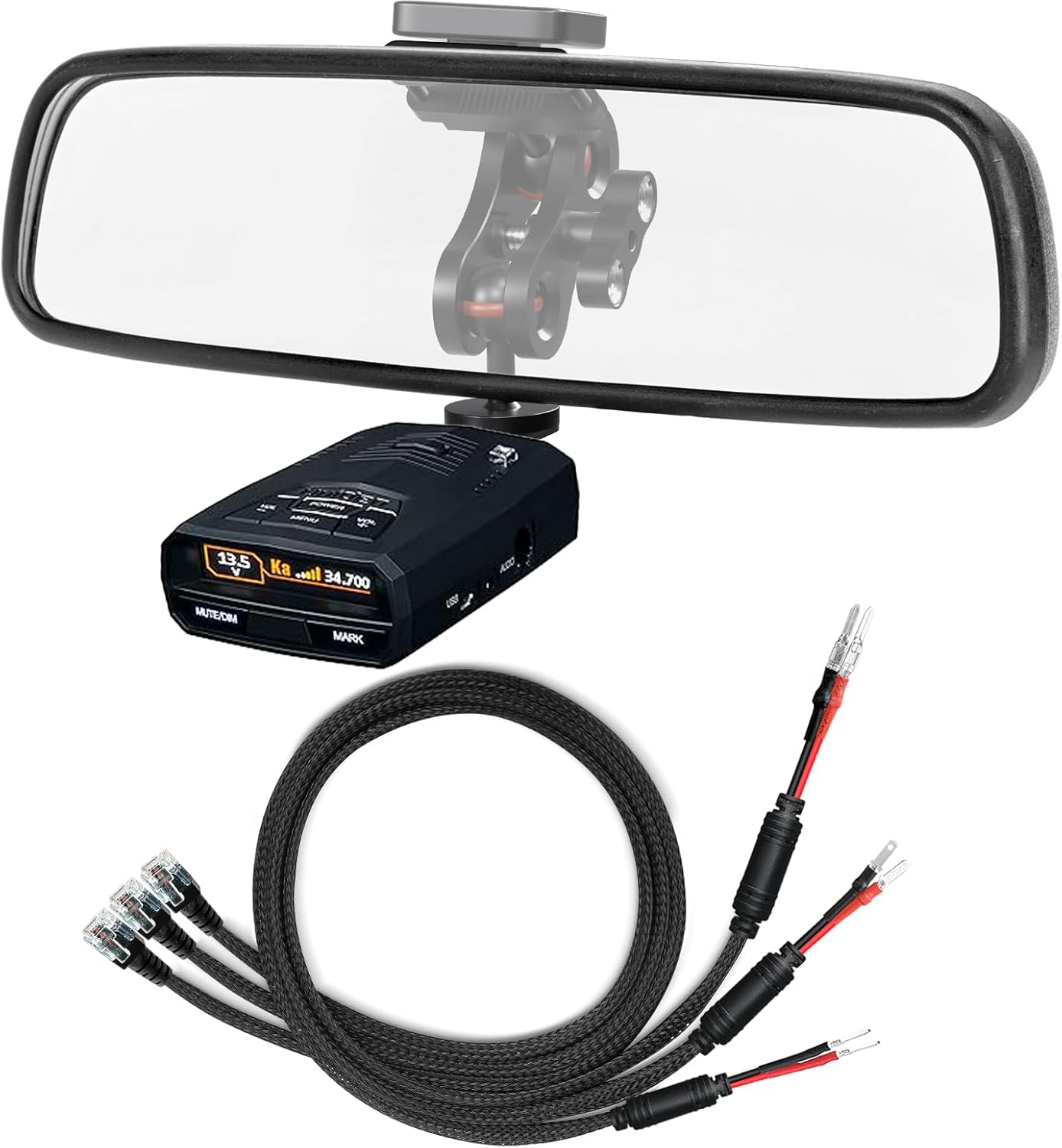 Radar Detector Rearview Mirror Mounting Bracket for Uniden Models