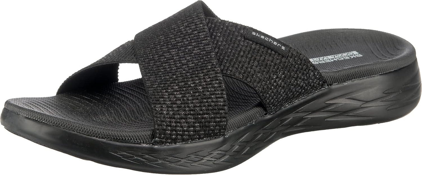 Skechers On-the-go 600 Glistening Metallic Slide Sandals Review
