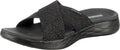 Skechers On-The-go 600 Glistening Metallic Mesh Slide Sandal Add