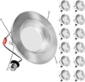 ZYC Brushed Nickel 6 in Recessed LED Retrofit Lighting - Selectable