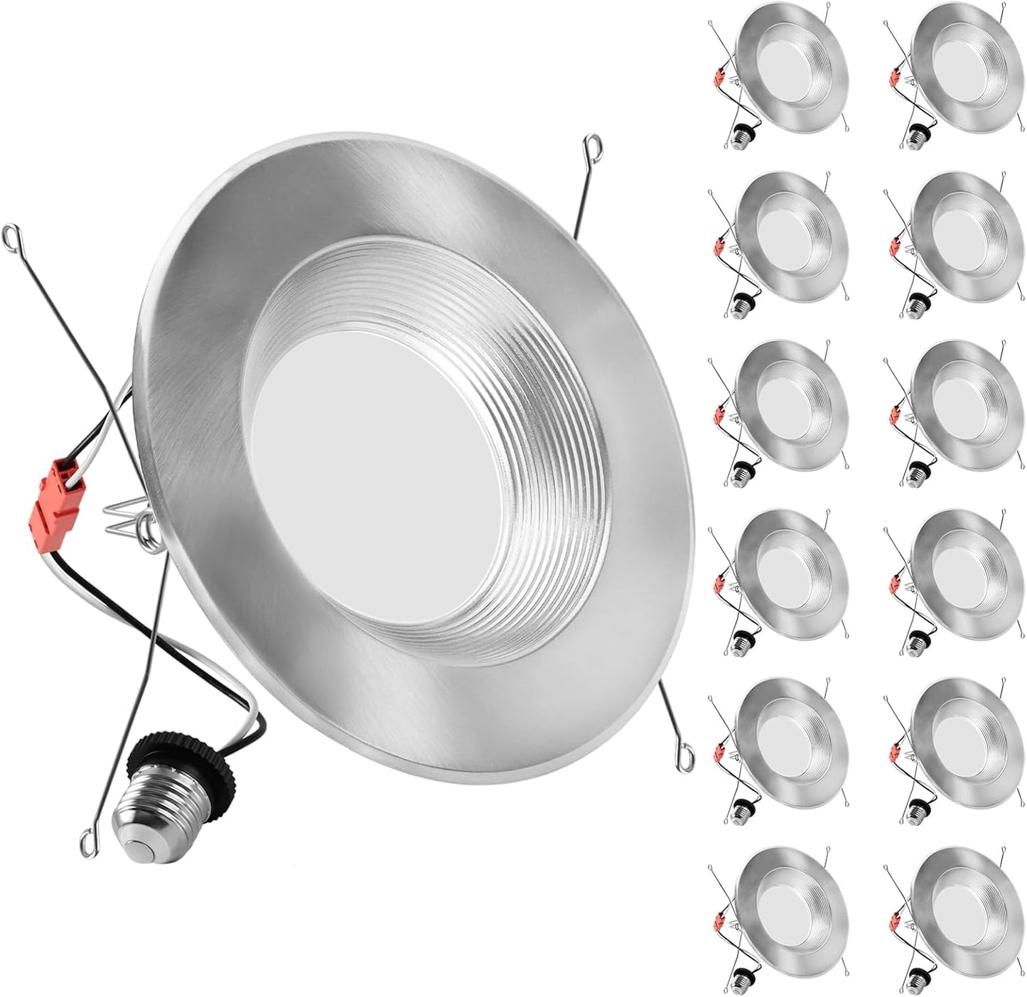 ZYC 6 Inch Brushed Nickel Recessed Lighting for Any Space
