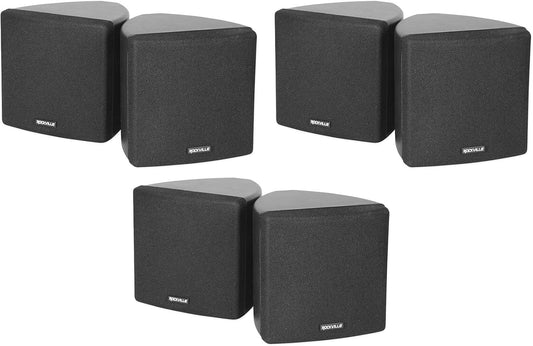 Immersive Sound: Rockville Cube Wall Speakers 30w RMS