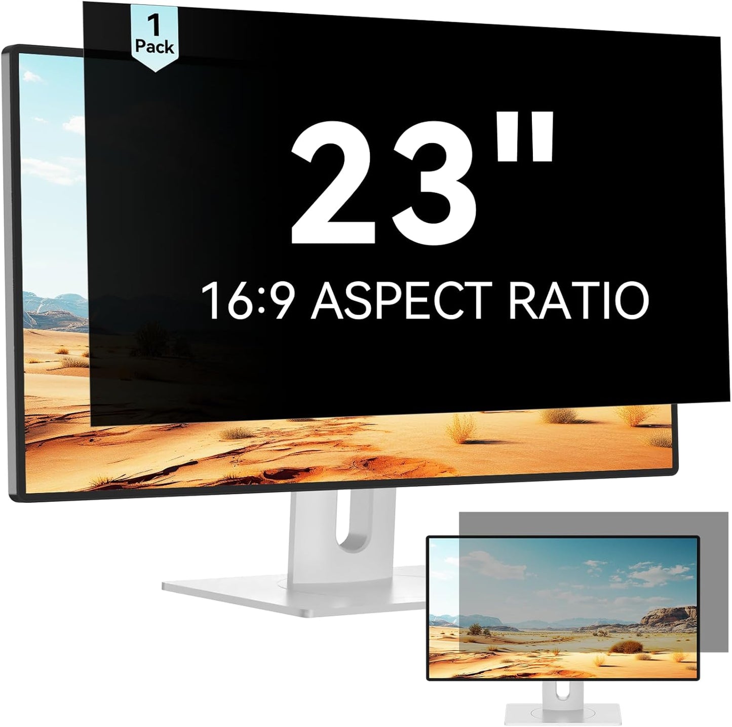 Mamol 23 Inch Computer Privacy Screen Filter for Widescreen Monitors