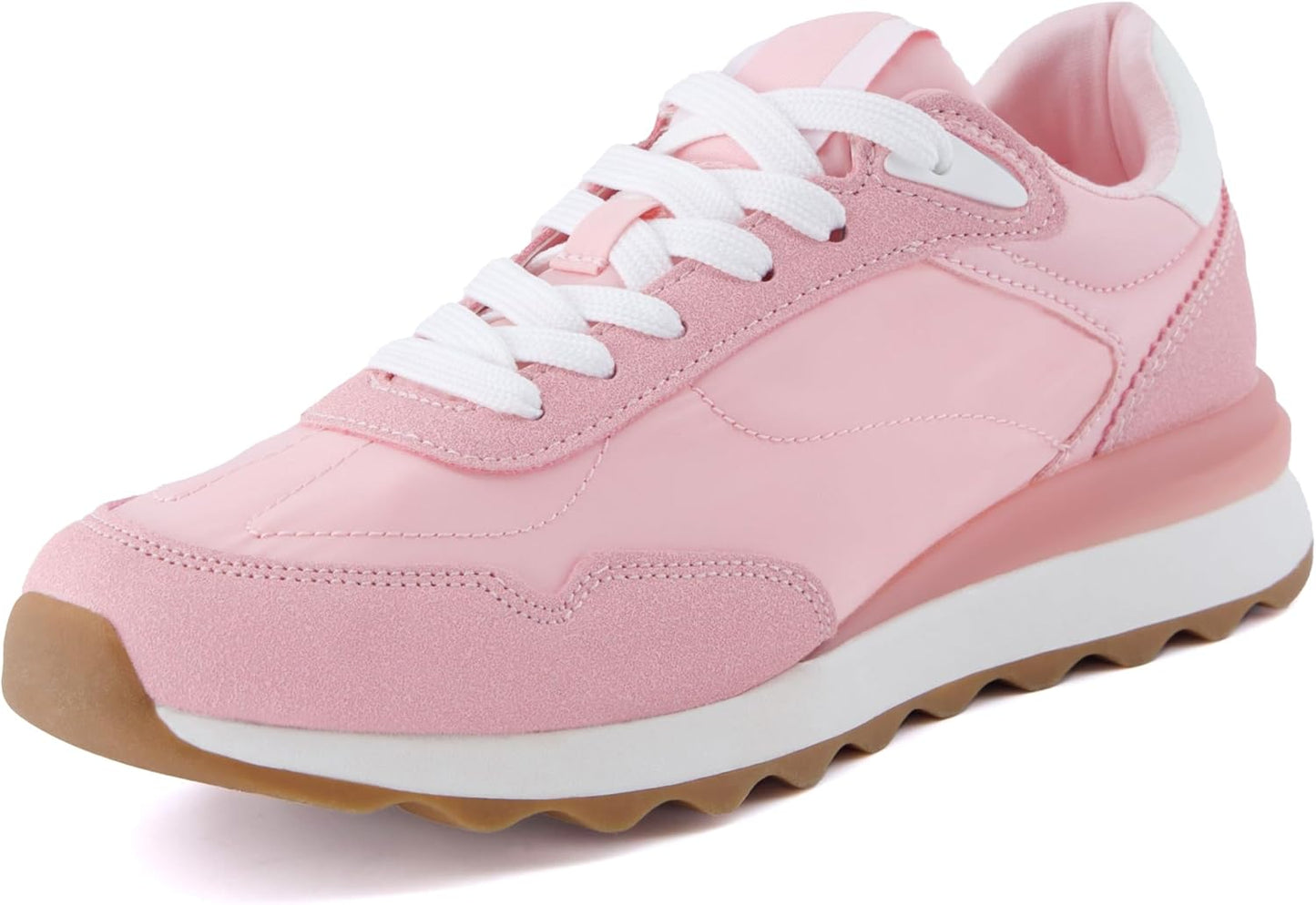 CUSHIONAIRE Women's Kicks Lace Up Sneakers for All-Day Comfort