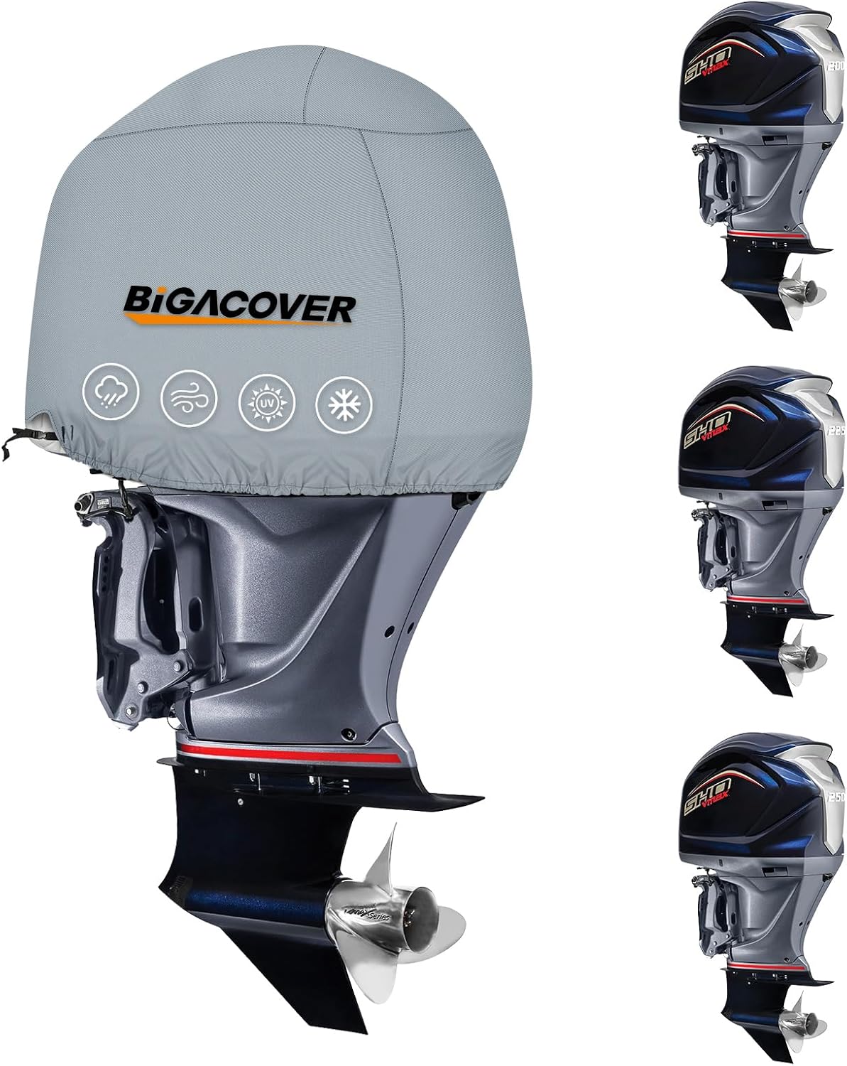 Custom Fit Outboard Motor Cover for Yamaha VMAX SHO Engines