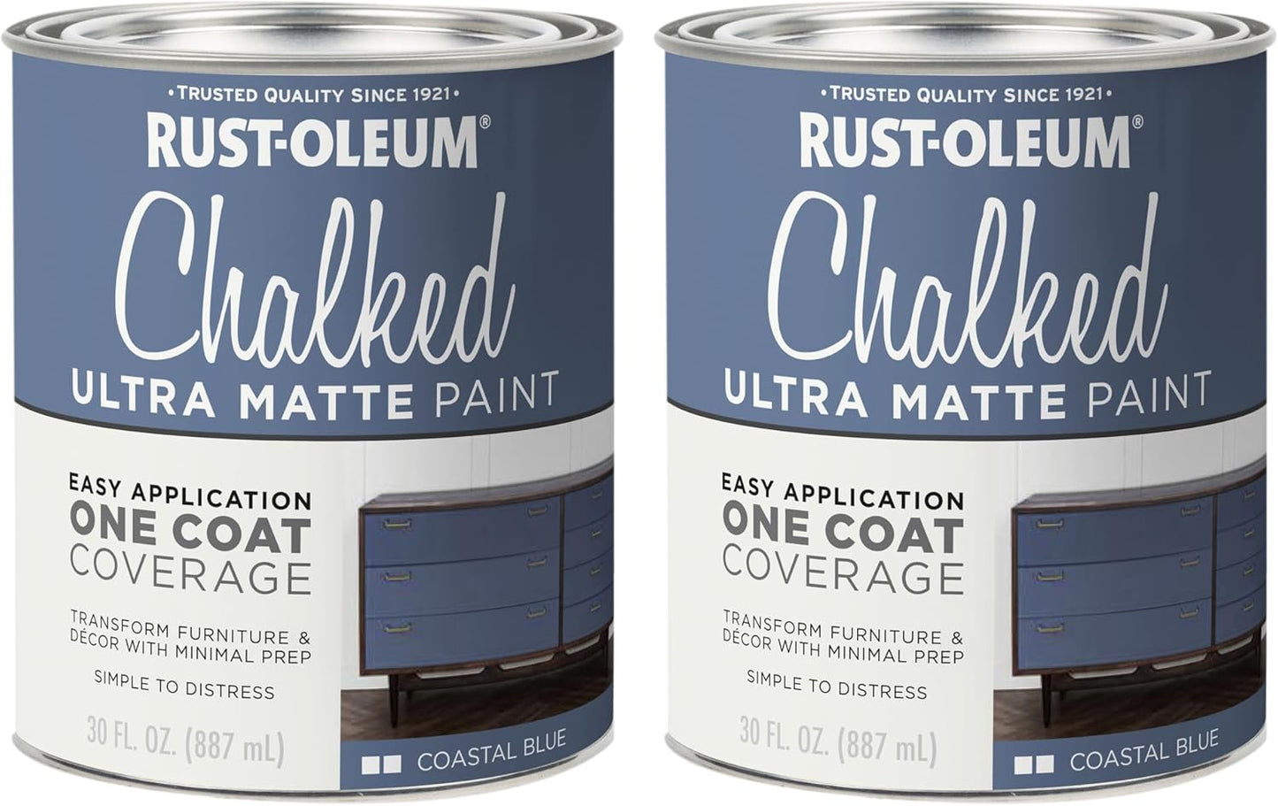 Rust-Oleum Coastal Blue Chalked Ultra Matte Paint for DIY Projects