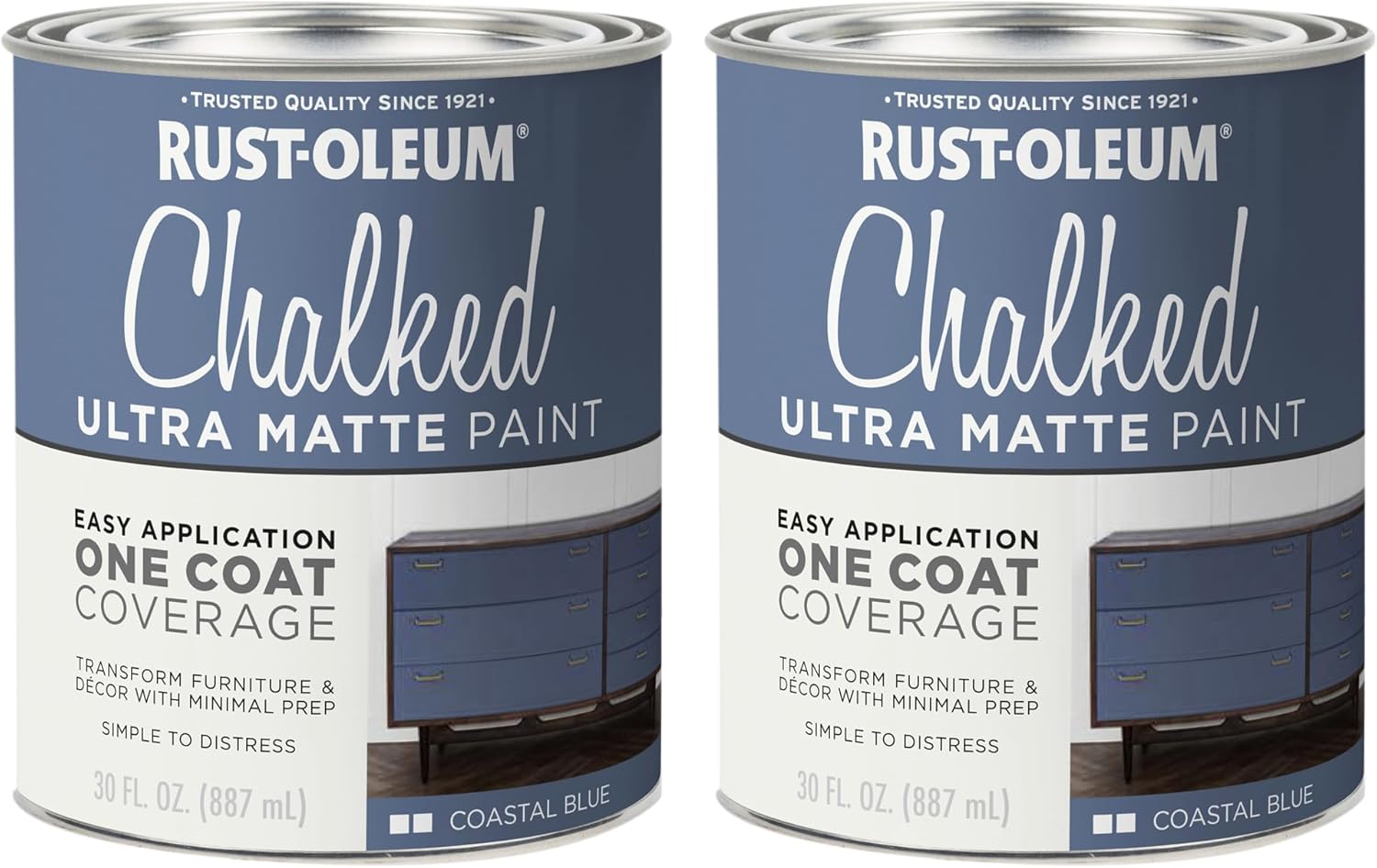 Rust-Oleum Coastal Blue Chalked Ultra Matte Paint for DIY Projects
