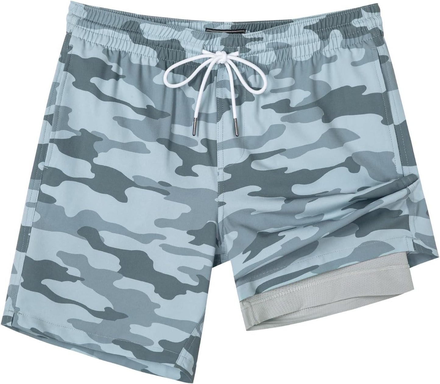SURF CUZ Mens Swim Trunks with Compression Liner for Comfort