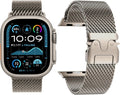 Milanese Loop Band Compatible with Apple Watch - Breathable Metal Mesh