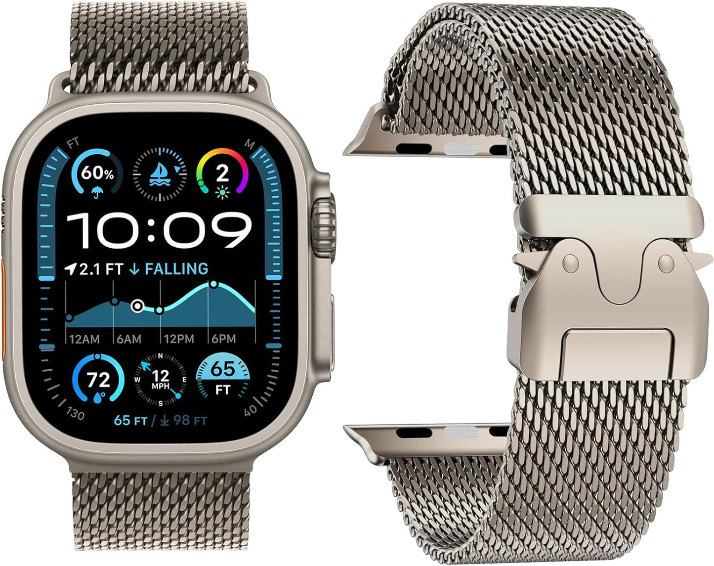 Milanese Loop Band for Apple Watch Ultra 3/2/1 - Stylish & Durable